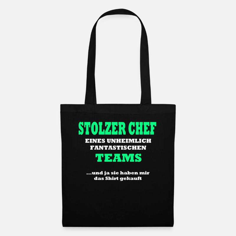 Chef Geschenk - Stoffbeutel - Schwarz