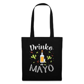 Drinko de mayo design with tequila illustration - Tote Bag - black - Front