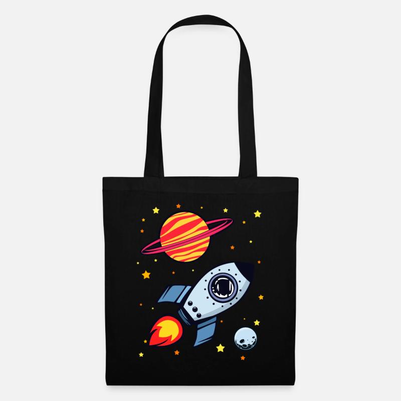 fusée - Sac en tissu - noir