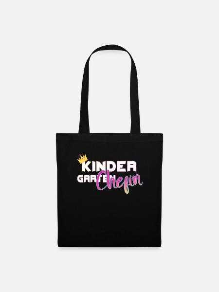 cooles Kindergarten Chef Chefin Geschenk - Stoffbeutel - Schwarz