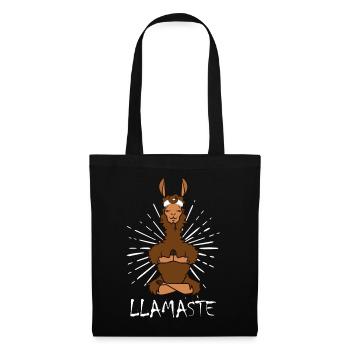 Lama Meditation - Stoffbeutel - Schwarz - Vorne