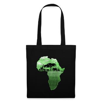Afrique - Sac en tissu - noir - Devant