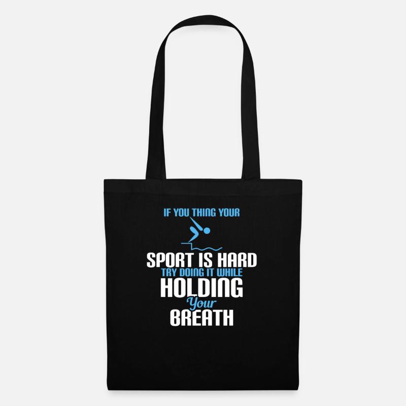 Si vous pensez que votre sport est difficile, essayez-le - Sac en tissu - noir