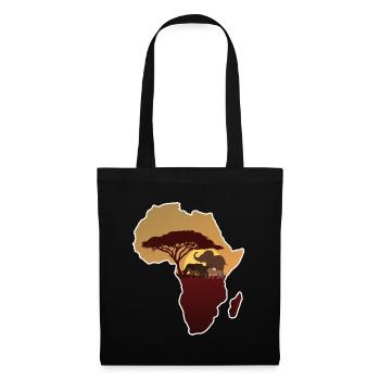 Afrika - Stoffbeutel - Schwarz - Vorne