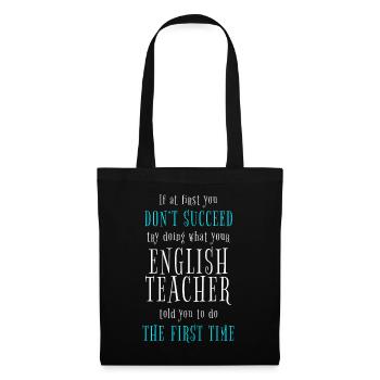 English Teacher English Teacher Teacher Day - Tote Bag - black - Front