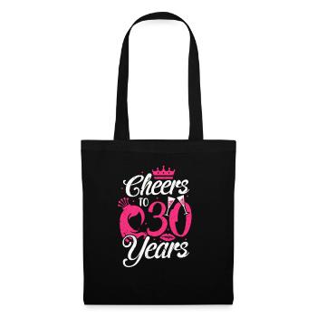 30 ans 30e anniversaire 1989 cadeau - Sac en tissu - noir - Devant