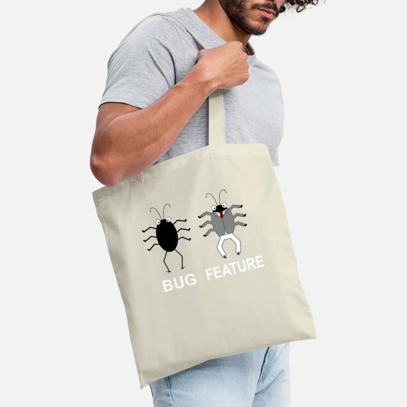 Bug Feature - Informatiker Programmierer Stoffbeutel