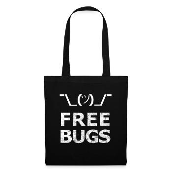 Free Bugs2 - programmer computer scientist - Tote Bag - black - Front
