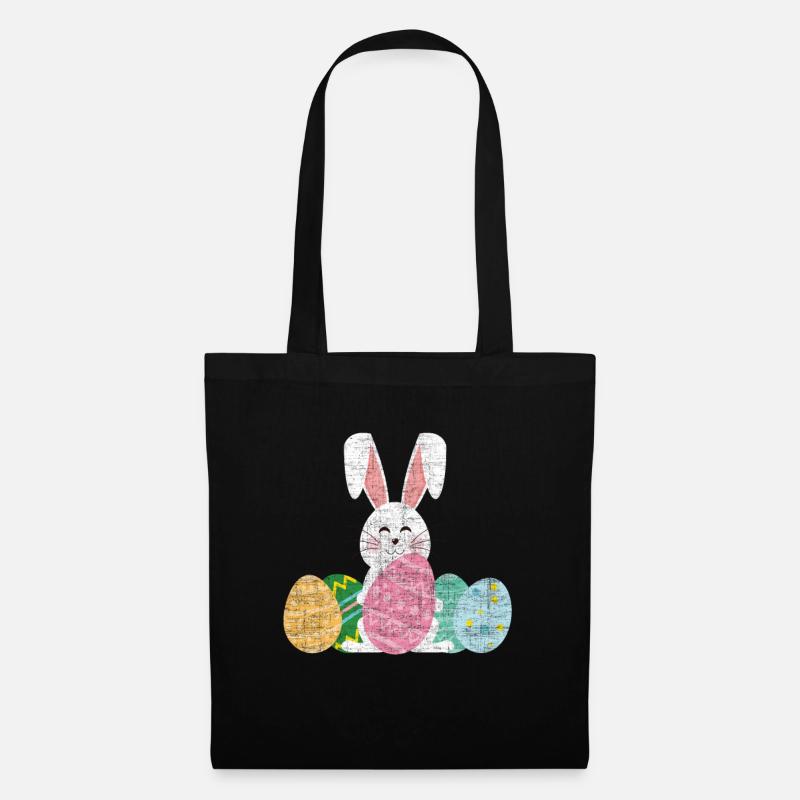 Ostern - Stoffbeutel - Schwarz