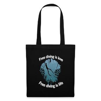 freediving - Tote Bag - black - Front
