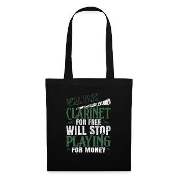 clarinet - Tote Bag - black - Front