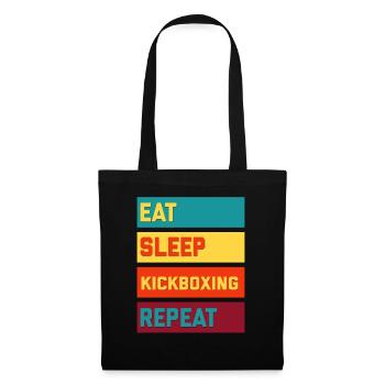 Eat Sleep Kickboxing Repeat Vintage Edition - Tote Bag - black - Front