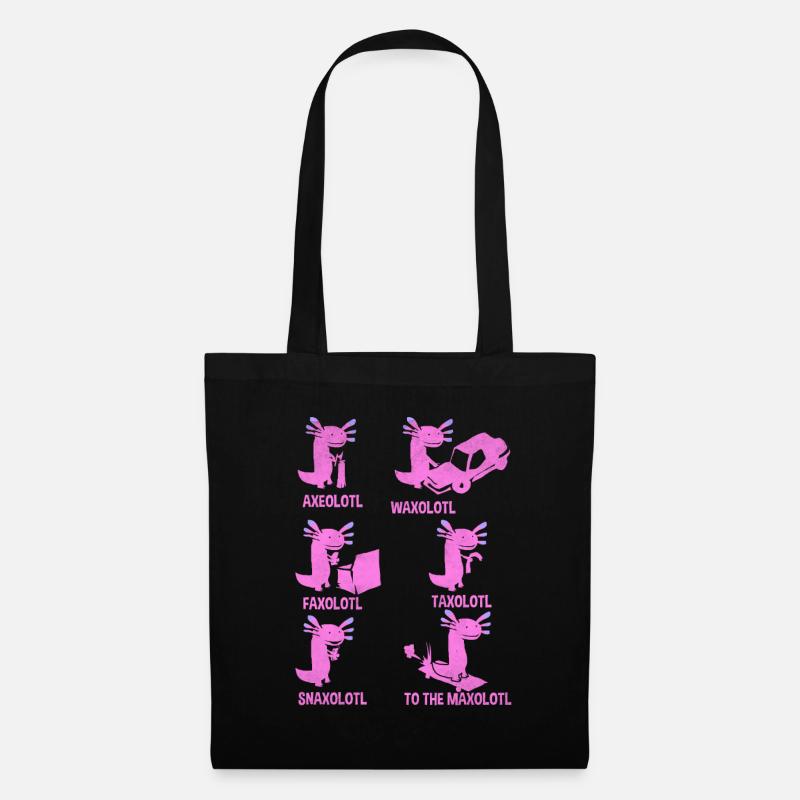 axolotl - Tote Bag - black