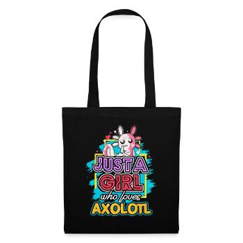 Axolotl - Sac en tissu - noir - Devant
