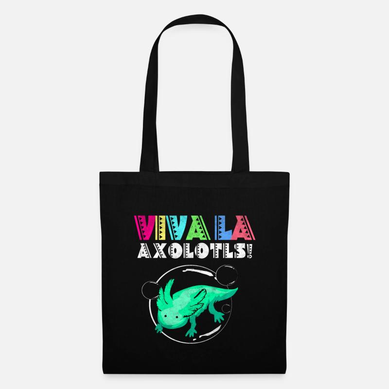 Axolotl - Stoffbeutel - Schwarz