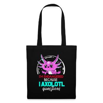 Axolotl - Sac en tissu - noir - Devant