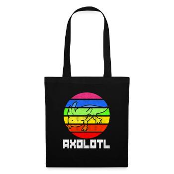 Axolotl - Sac en tissu - noir - Devant