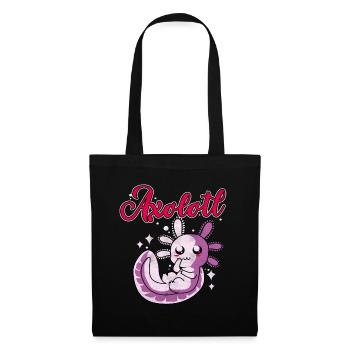 Axolotl - Sac en tissu - noir - Devant