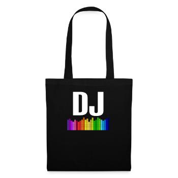 dj - Stoffbeutel - Schwarz - Vorne