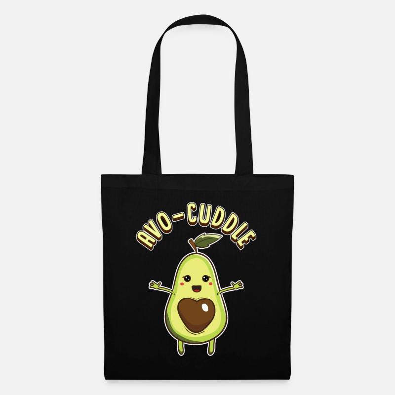 Süße Avocado Valentinstag Kuscheln Avo-Cuddle - Stoffbeutel - Schwarz