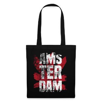 Amsterdam Holland Netherlands Marijuana Gift - Tote Bag - black - Front