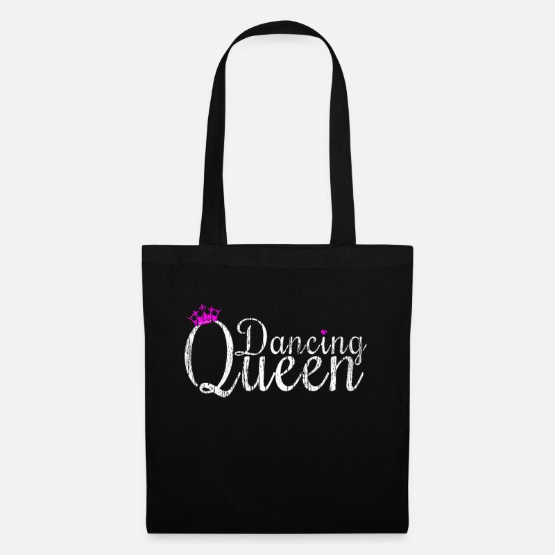 Dancing Queen Dance Dancer Crown - Sac en tissu - noir