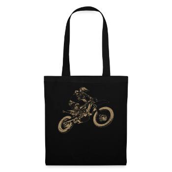 motorrad motorcross - Stoffbeutel - Schwarz - Vorne