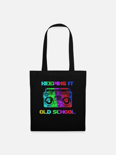 Old School - Stoffbeutel - Schwarz