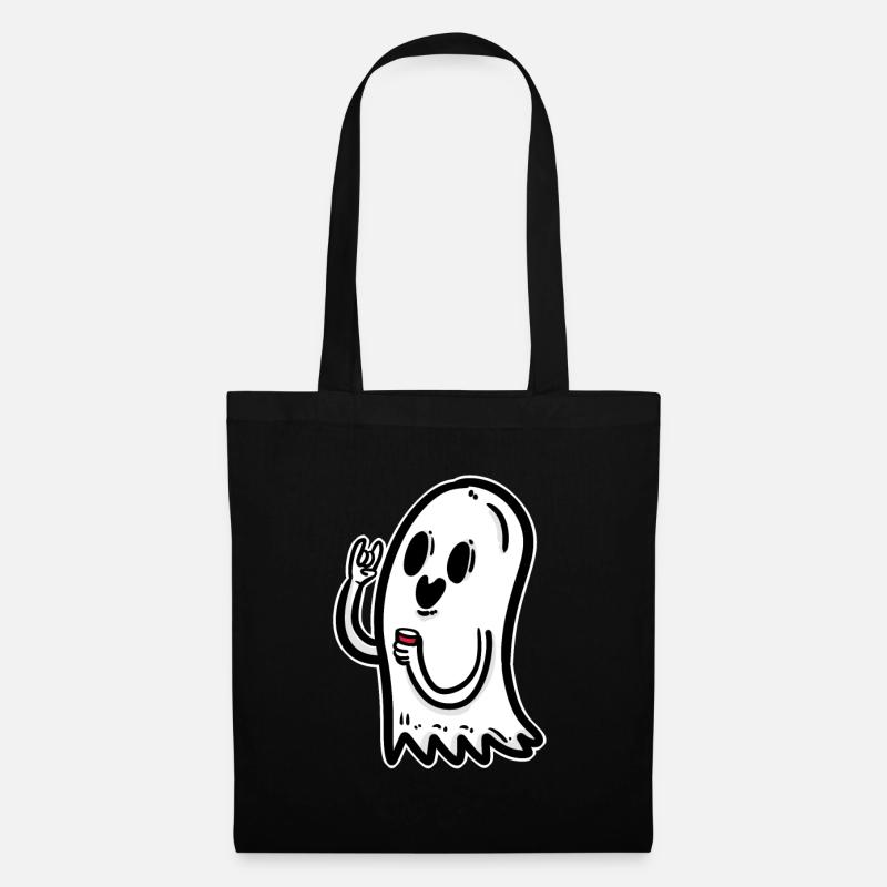 Halloween Ghost Creepy Spooky Scared Horror Party - Tote Bag - black