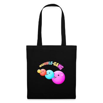 "BUBBLE GANG" ~ pattern, funny chewing gum - Tote Bag - black - Front