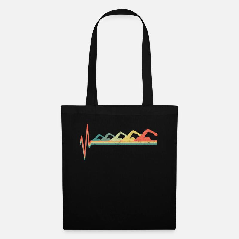 Swim swimmer evolution - Tote Bag - black