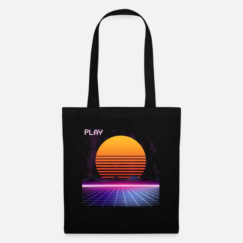 80er Jahre 80s Mottoparty 1980 Disco Geschenk - Stoffbeutel - Schwarz