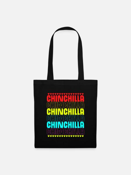 Chinchilla - Stoffbeutel - Schwarz