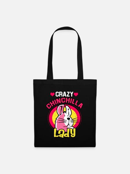 Chinchilla - Stoffbeutel - Schwarz