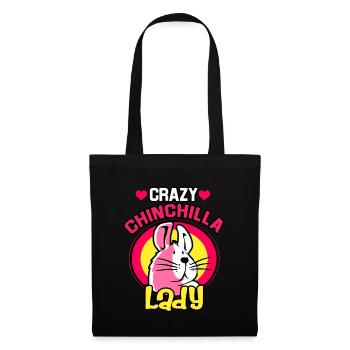 Chinchilla Gift South America Rodent Pet - Tote Bag - black - Front