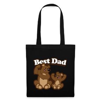 Père et fils - Sac en tissu - noir - Devant