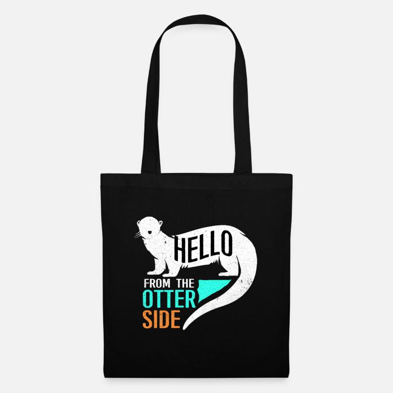 Otter - Stoffbeutel - Schwarz