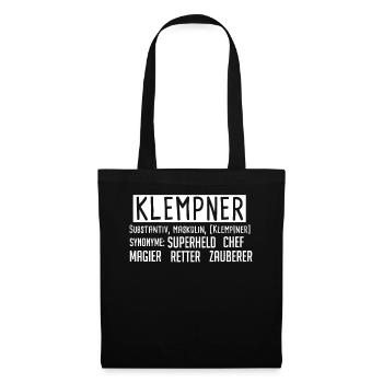 plumber - Tote Bag - black - Front