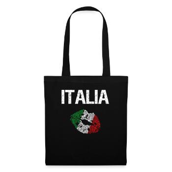 ITALIA KISS - Stoffbeutel - Schwarz - Vorne