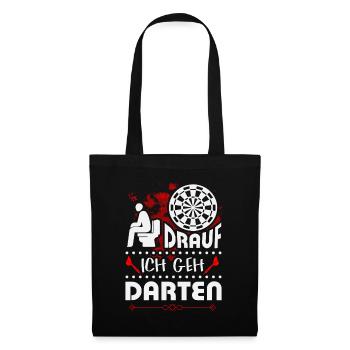 Dart T-Shirt - Stoffbeutel - Schwarz - Vorne