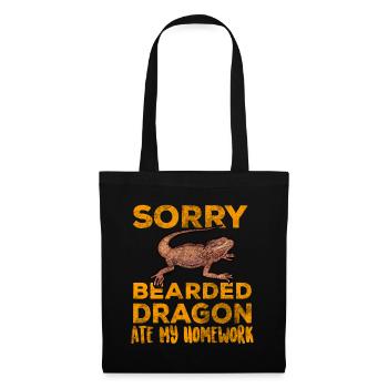 Bearded Dragon - Tote Bag - black - Front