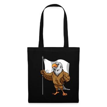 Proud Eagle with Peace Flag Bald Eagle - Tote Bag - black - Front