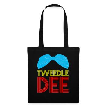 Tweedle Dee et Tweedle Dum Chemises partenaires - Sac en tissu - noir - Devant
