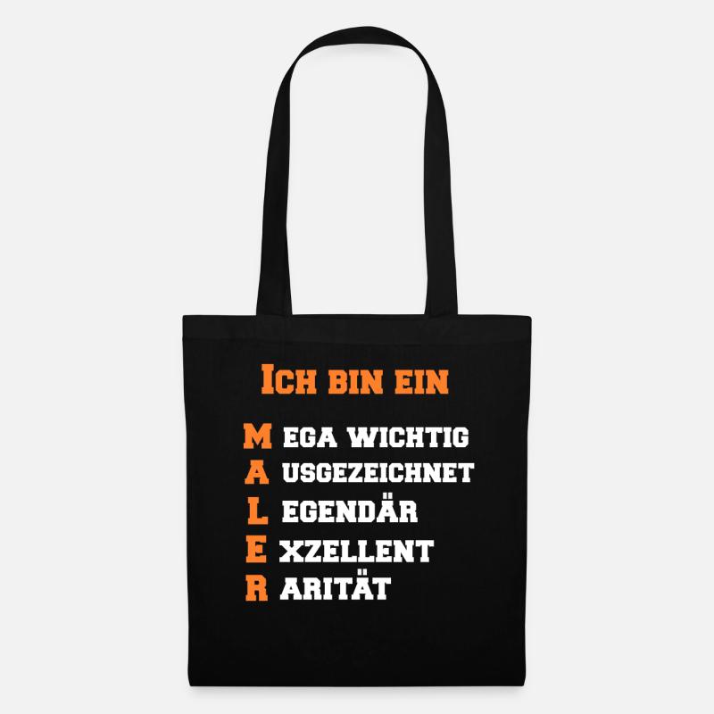 Maler - Stoffbeutel - Schwarz