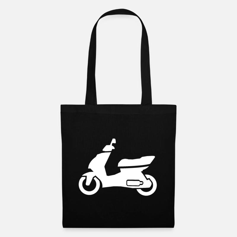 Motorroller - Stoffbeutel - Schwarz