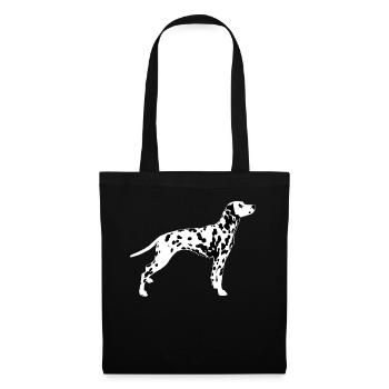 Dalmatiens - Sac en tissu - noir - Devant