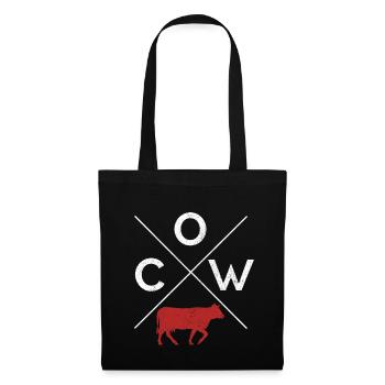 COW cow cattle bull dairy cow calf farmer gift - Tote Bag - black - Front