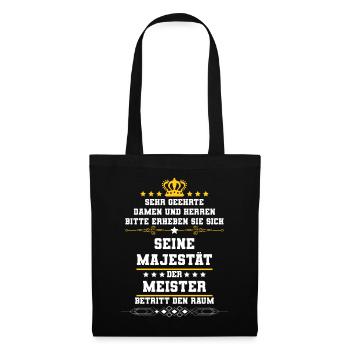 Meister - Stoffbeutel - Schwarz - Vorne