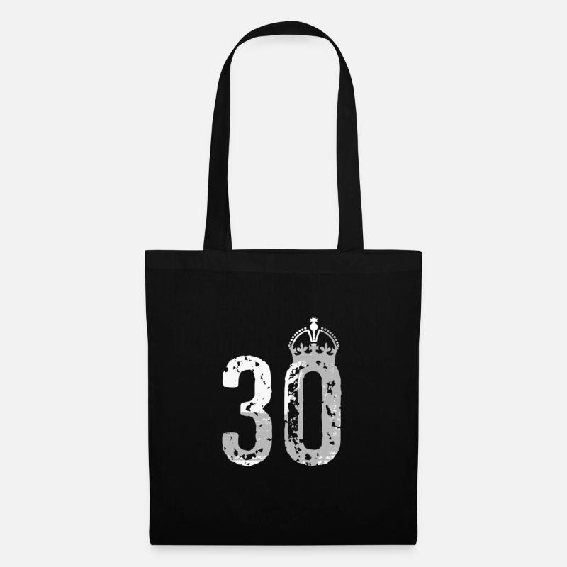 30.Geburtstag - Stoffbeutel - Schwarz