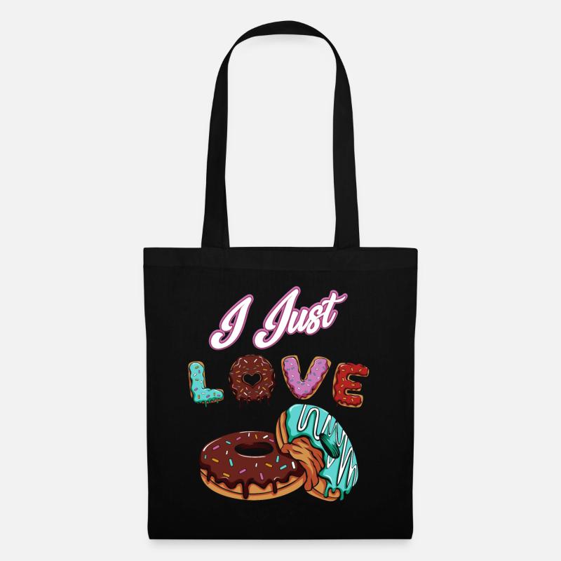 donut - Tote Bag - black